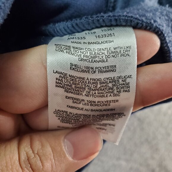 Columbia Jacket Mens XL Navy Blue Polyester Fleece Vest Sleeveless Full-Zip - Picture 3 of 7